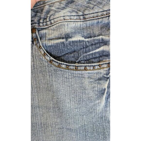 Ladies Faded Glory Embellished Blue Jeans/Capris Size 20W 5 Pockets Vintage - Picture 6 of 11